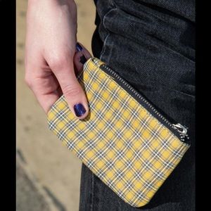 brandy melville yellow coin purse!